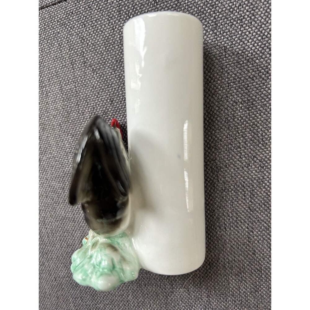 Vintage 1986 The Haldon Group Ceramic Majolica Chicken Candle/toothpick Holder - Picture 6 of 10